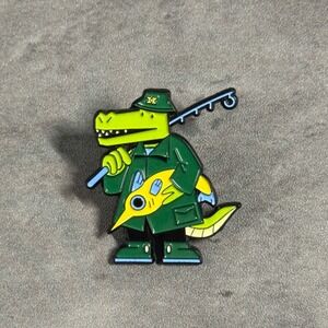 Hat Club Pin Green Crocodile Alligator Fisherman New‎ Era Accessory Fishing
